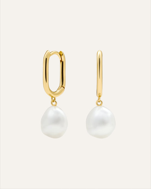Pendientes Margarita - Nácar y Oro 18k