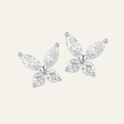 Pendientes Butterfly - Moissanita y Plata