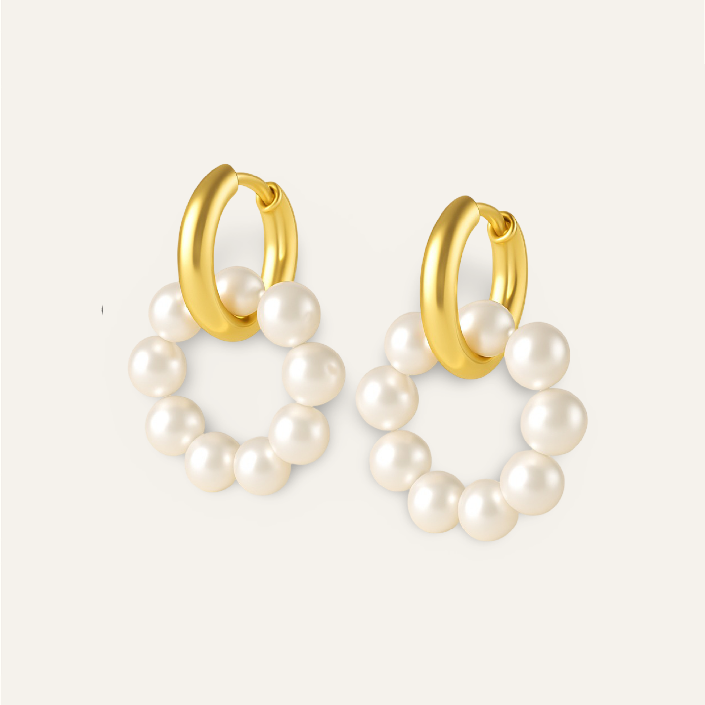 Pendientes Aura de Nácar - Perlas barrocas y Oro 18k
