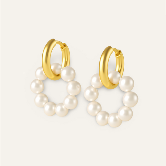 Pendientes Aura de Nácar - Perlas barrocas y Oro 18k