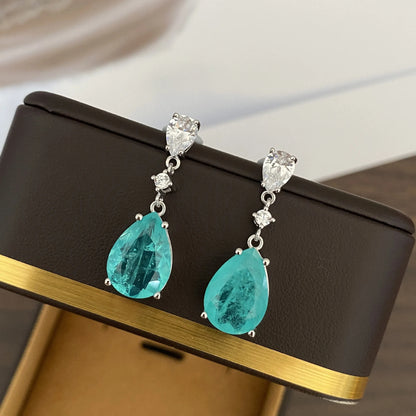 Gotas del Edén - Piedra de Jade, Platino y Moissanita
