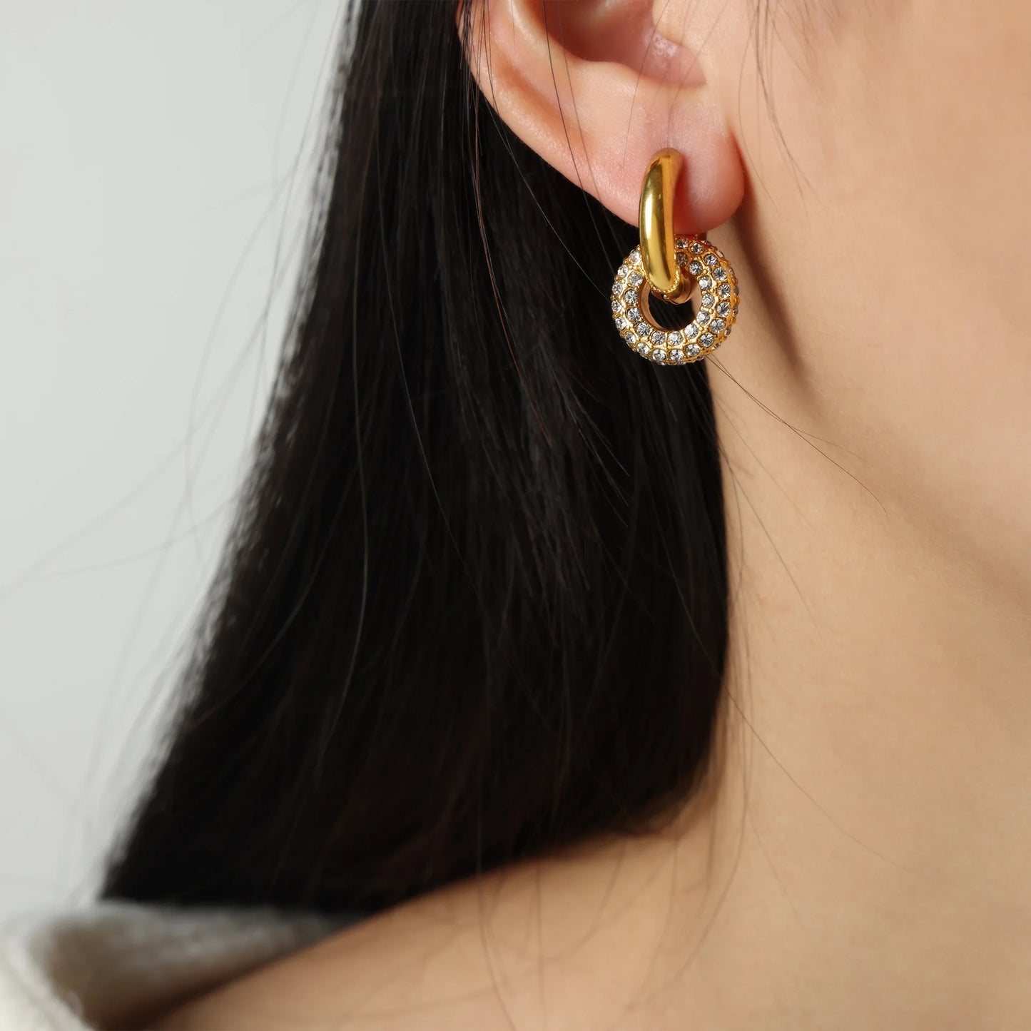 Pendientes Luz Eterna - Moissanita y Oro 18k