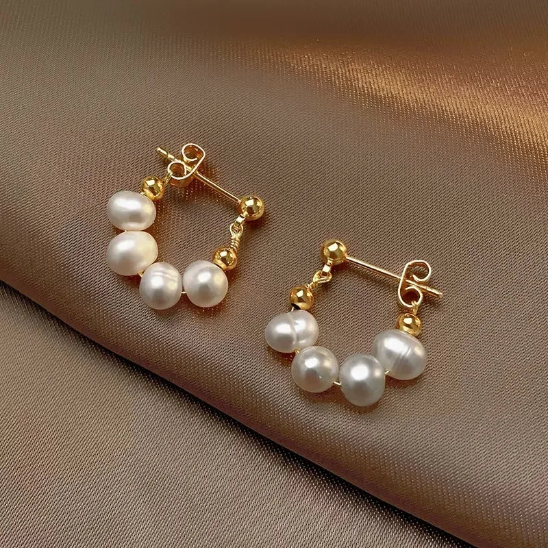 Pendientes Atena - Perlas barrocas y Oro 18k