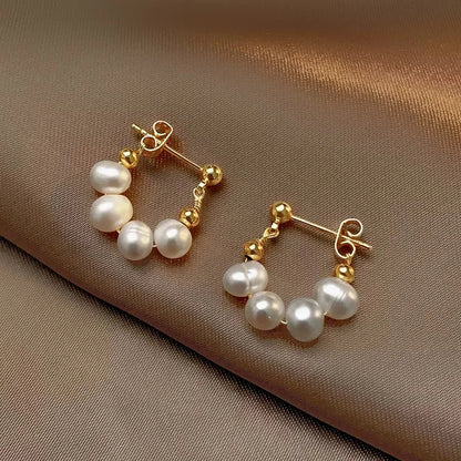 Pendientes Atena - Perlas barrocas y Oro 18k