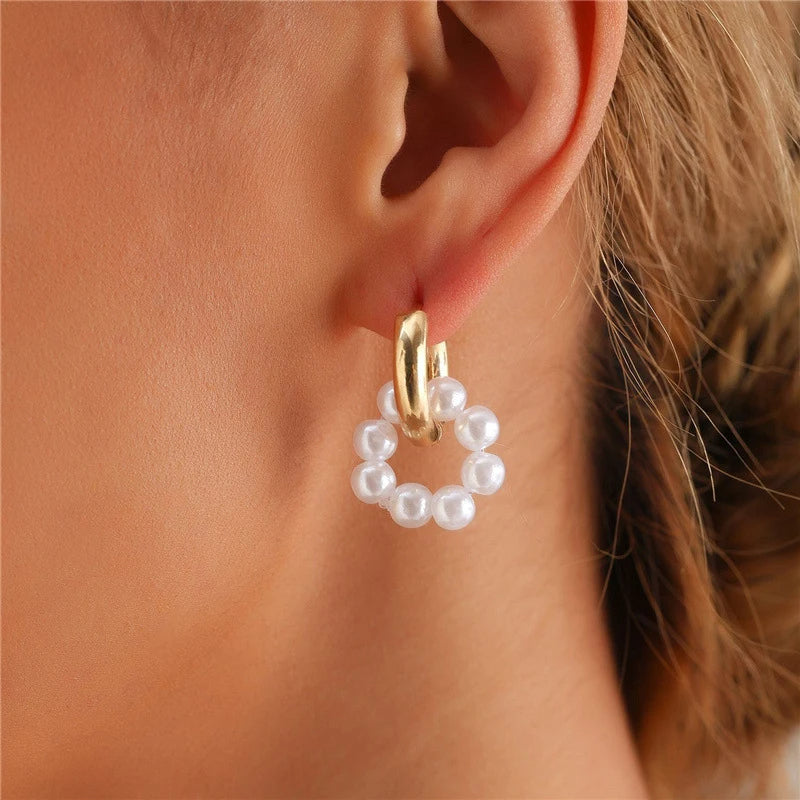 Pendientes Aura de Nácar - Perlas barrocas y Oro 18k