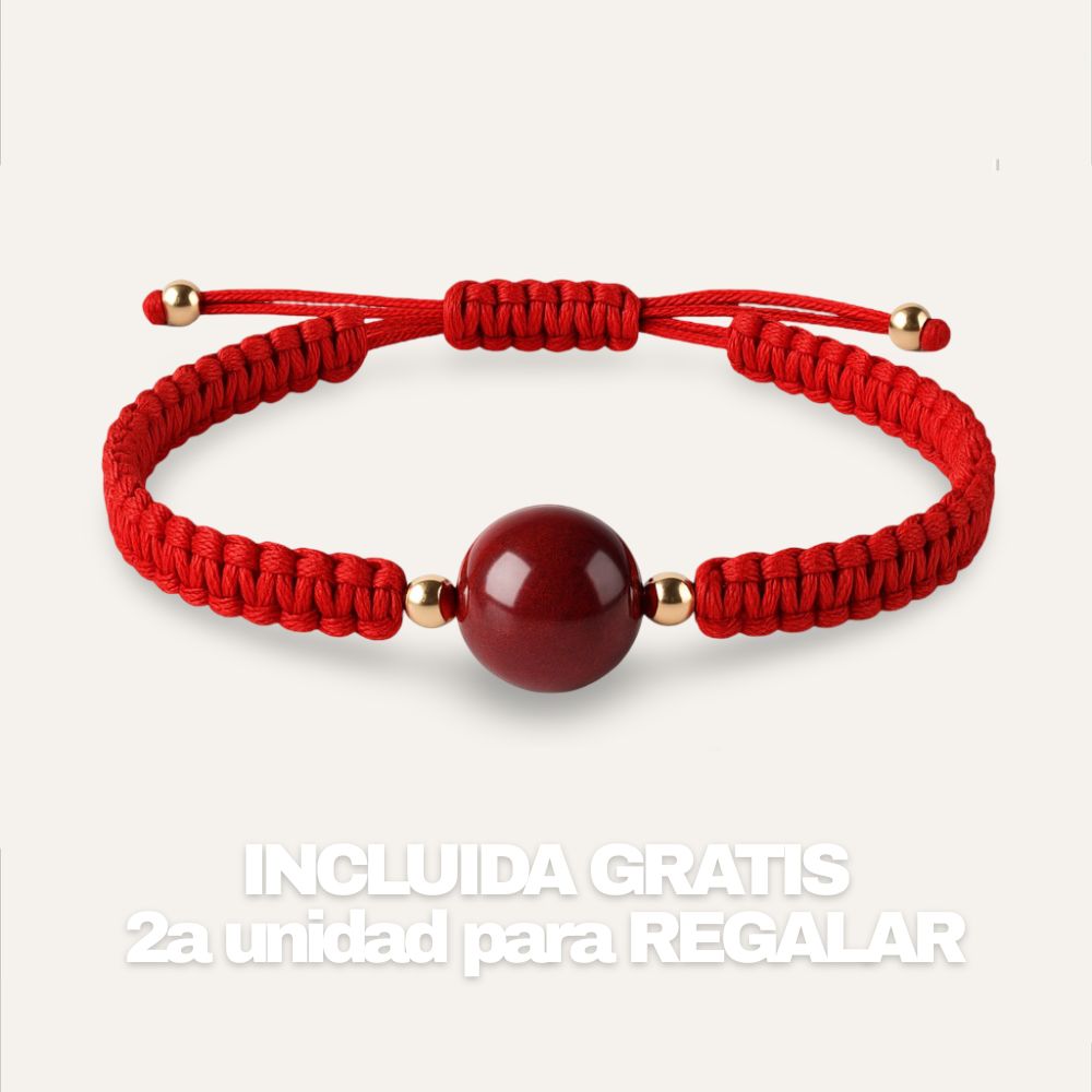 (2x1) Pulsera Hilo Rojo Bendición de Cinabrio