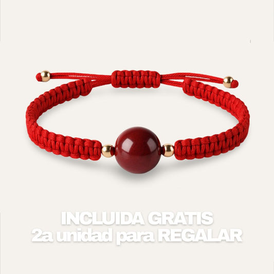 (2x1) Pulsera Hilo Rojo Bendición de Cinabrio