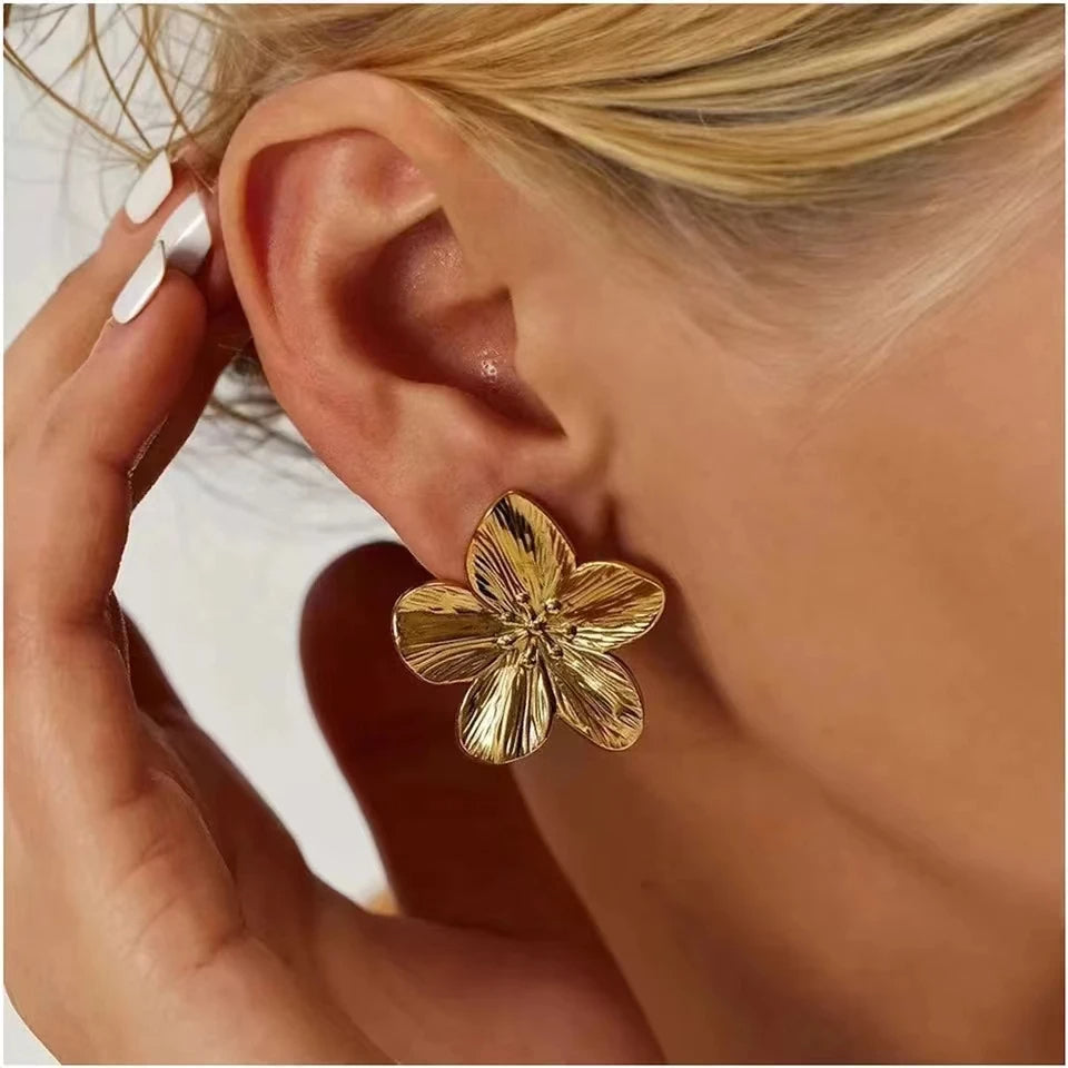 Pendientes Hawaii - Bañado en oro
