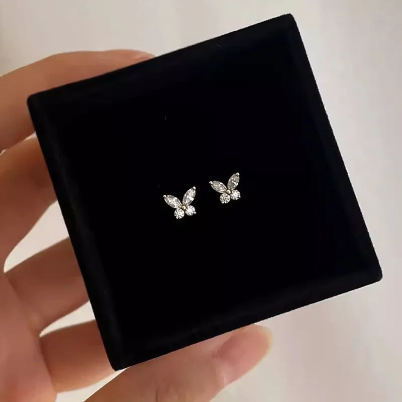 Pendientes Butterfly - Moissanita y Plata