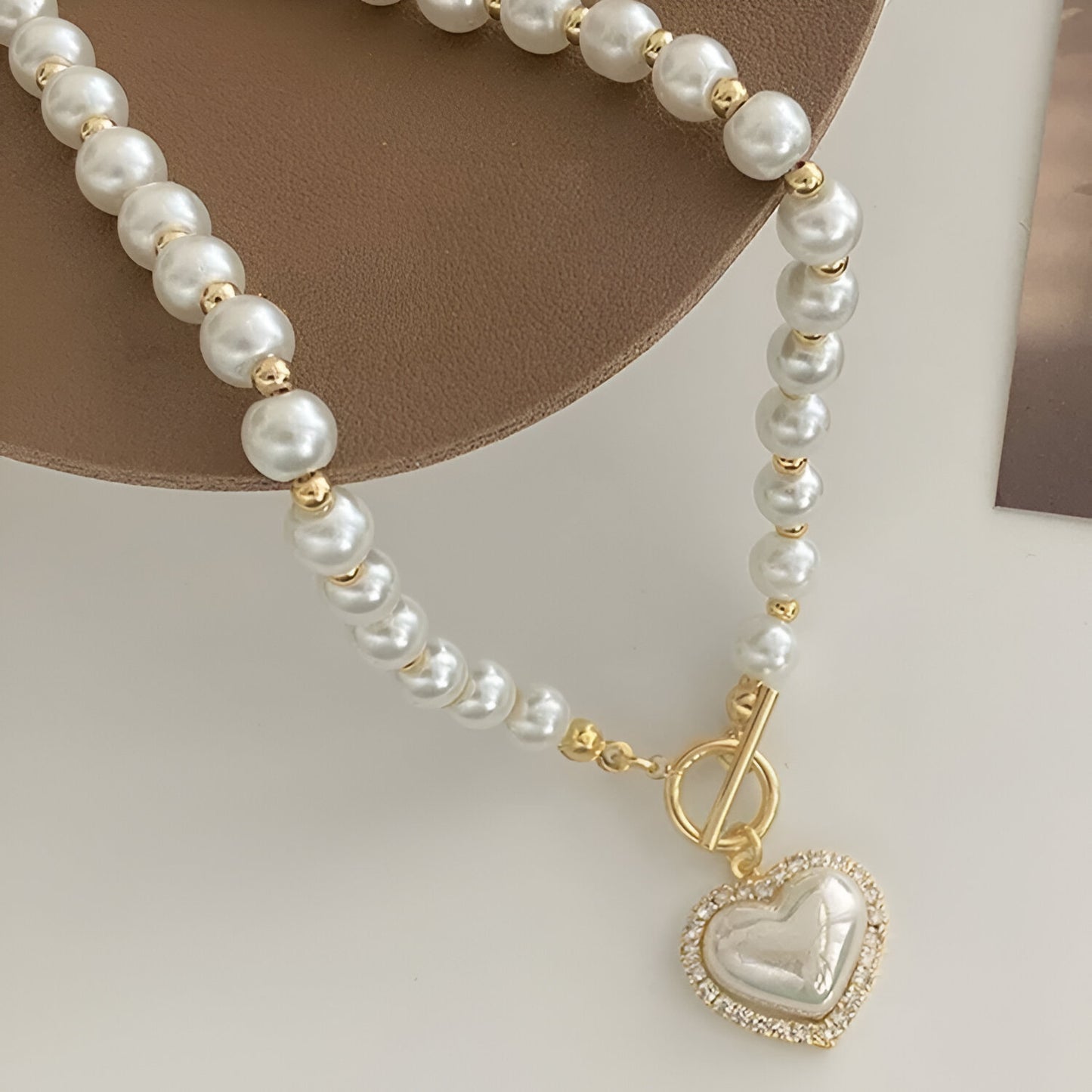 Collar Corazón de Perla - Nácar y Oro 18k
