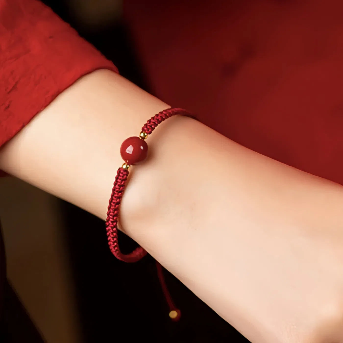 (2x1 )Pulsera Hilo Rojo - Bendición de Cinabrio