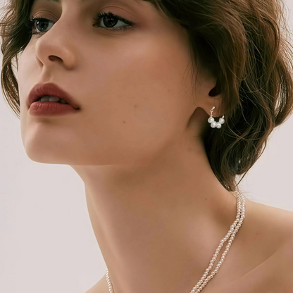Pendientes Atena - Perlas barrocas y Oro 18k