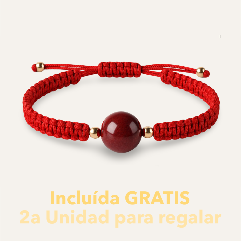 (2x1 )Pulsera Hilo Rojo - Bendición de Cinabrio