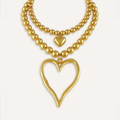 Set de Colgantes Latido de Oro