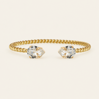Brazalete Atena - Baño Oro y Moissanita