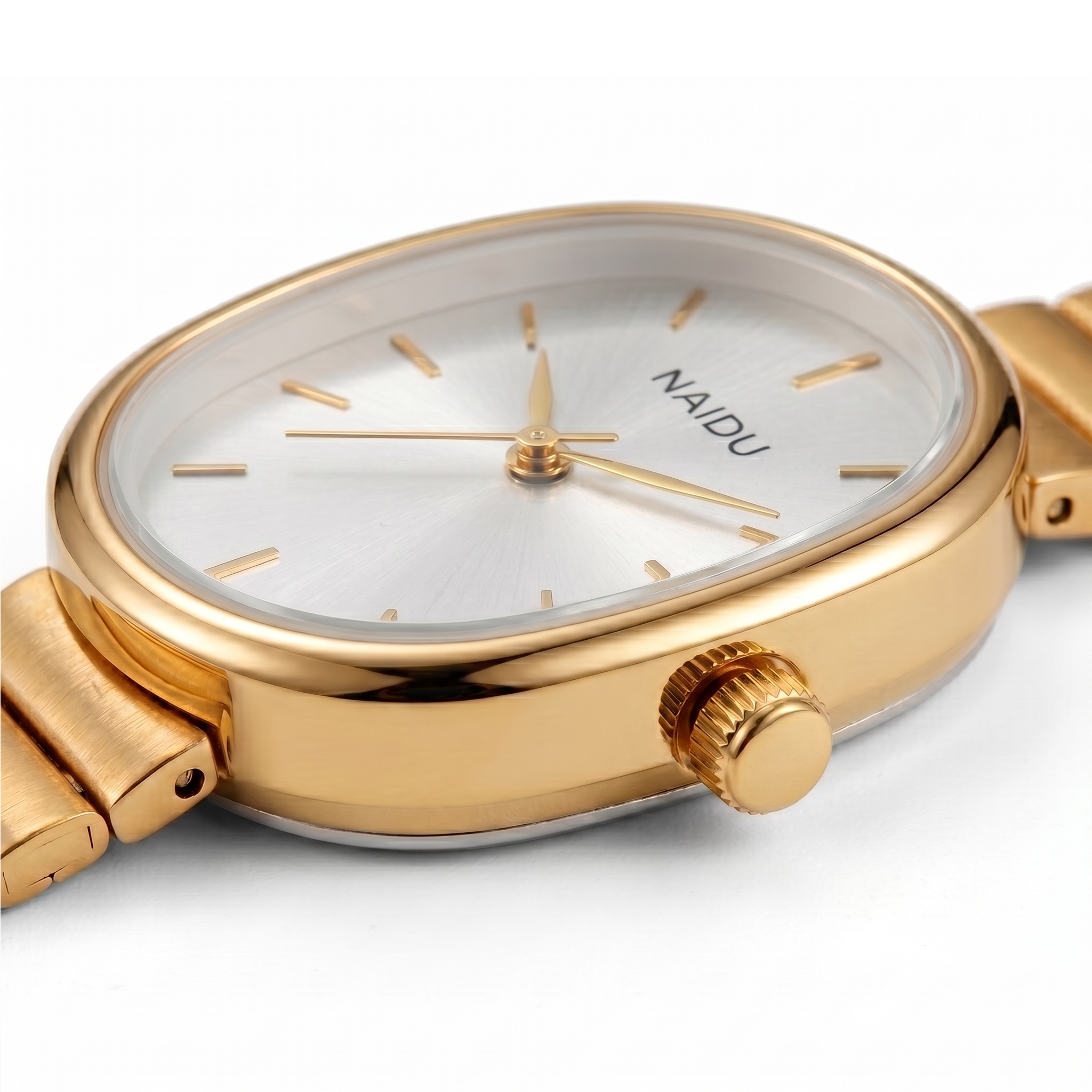 Reloj Naidu Ajustable Inoxidable baño Oro
