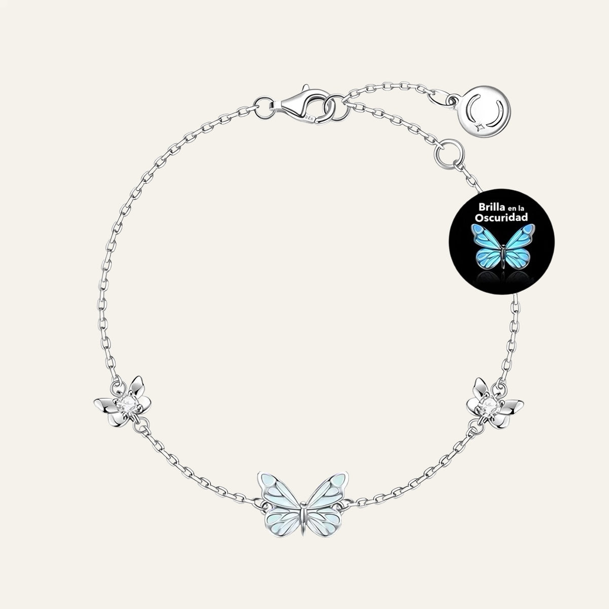 Pack Butterfly Glow - Baño Plata