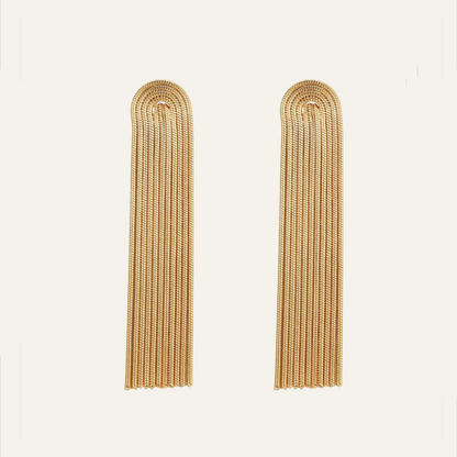 Pendientes Cascada - Oro 18k