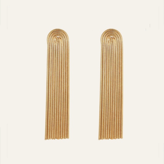 Pendientes Cascada - Oro 18k
