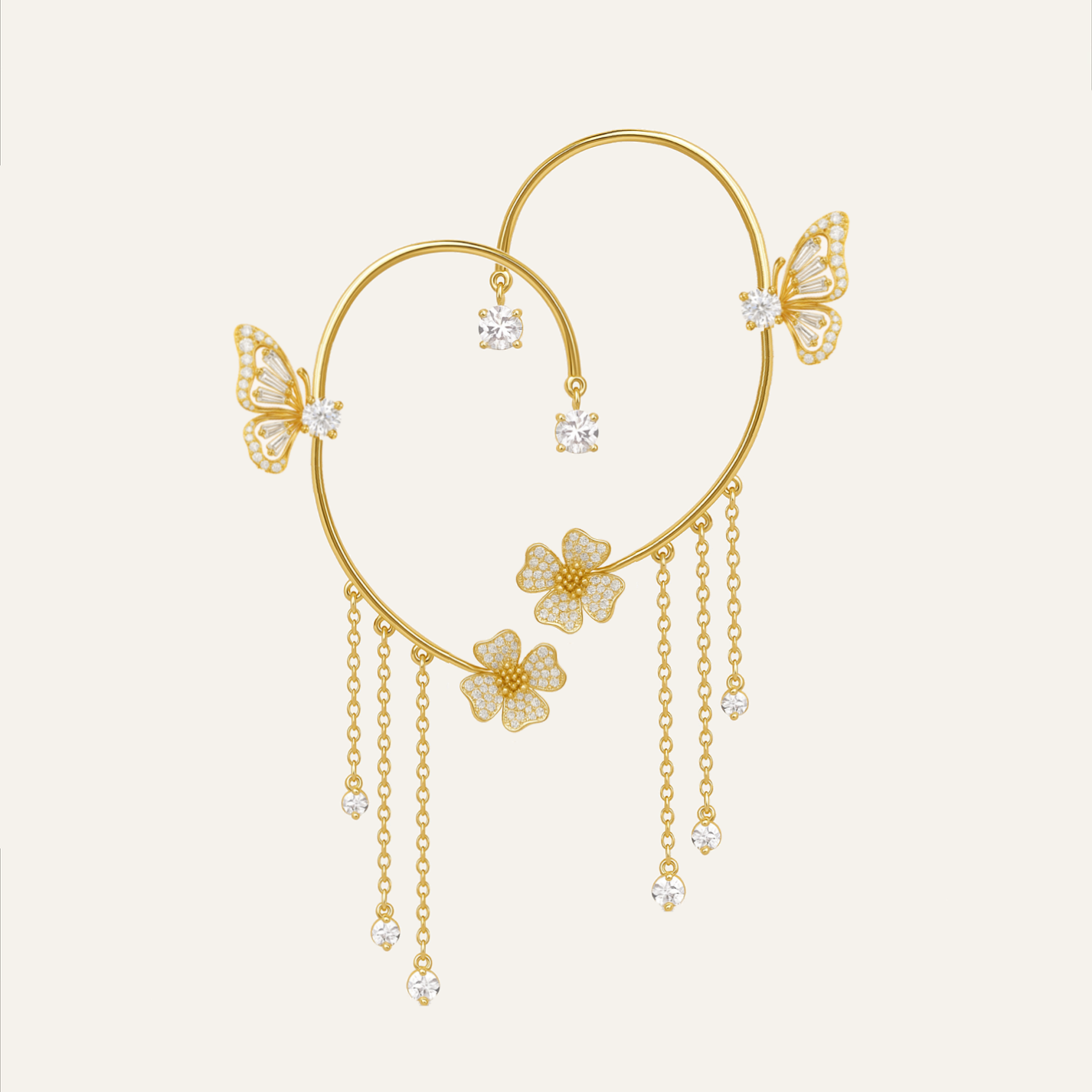 Aurora Floral - Moissanita y Oro 18k