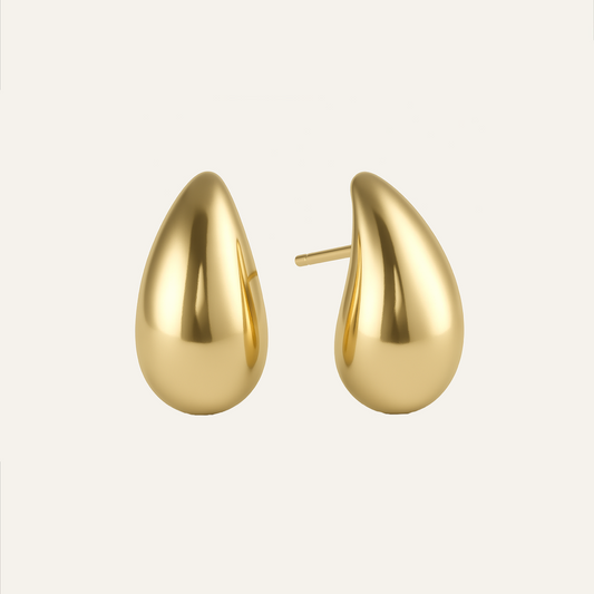 Lágrima dorada - Inoxidable y Oro 18k