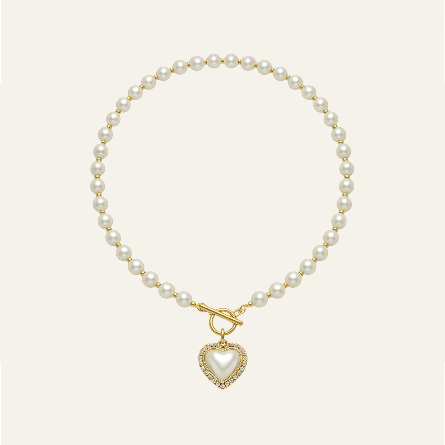 Collar Corazón de Perla - Nácar y Oro 18k