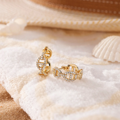 Pendientes Esencia - Moissanita y Oro 18k