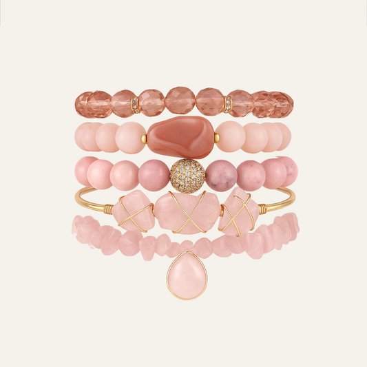 Set 5 Pulseras - Piedras de Energía