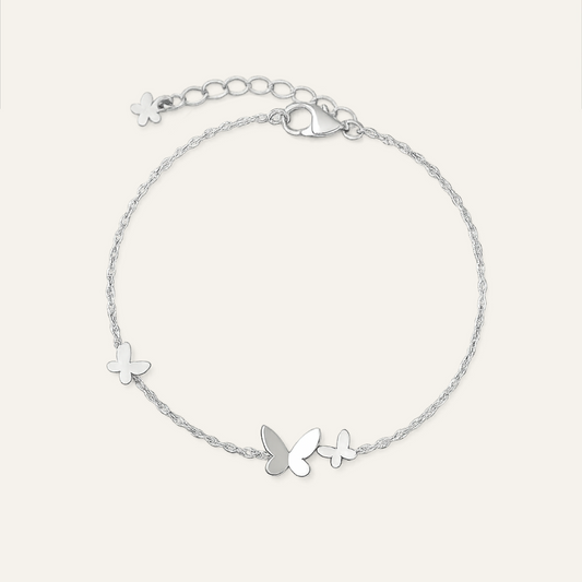 Pulsera Mariposa - Plata de ley 925