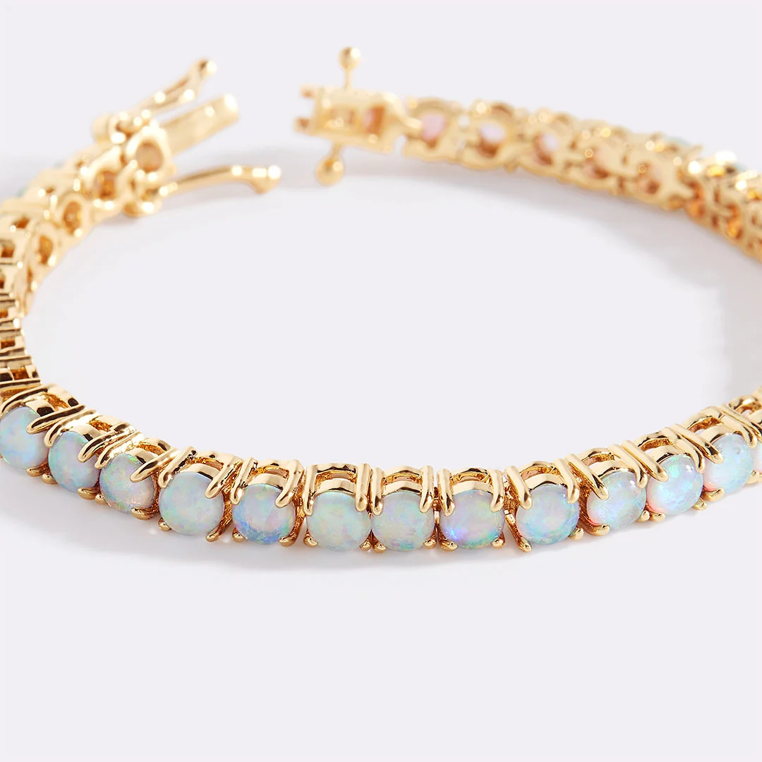 Pulsera Valentina - Baño Oro y Ópalo
