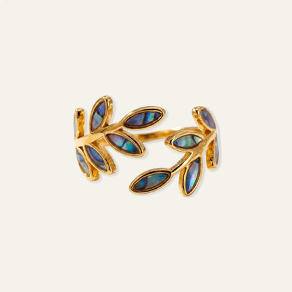 Anillo Laurel de Aurora - Baño Oro